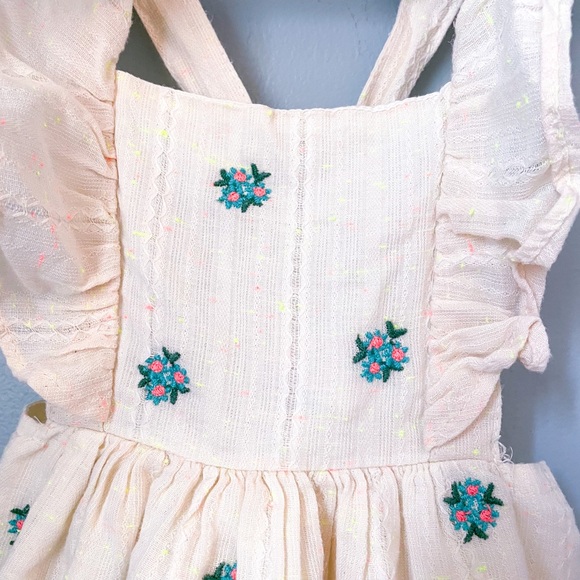 Zara BabyGirl Floral Pinafore - 12/18 months - Picture 2 of 2